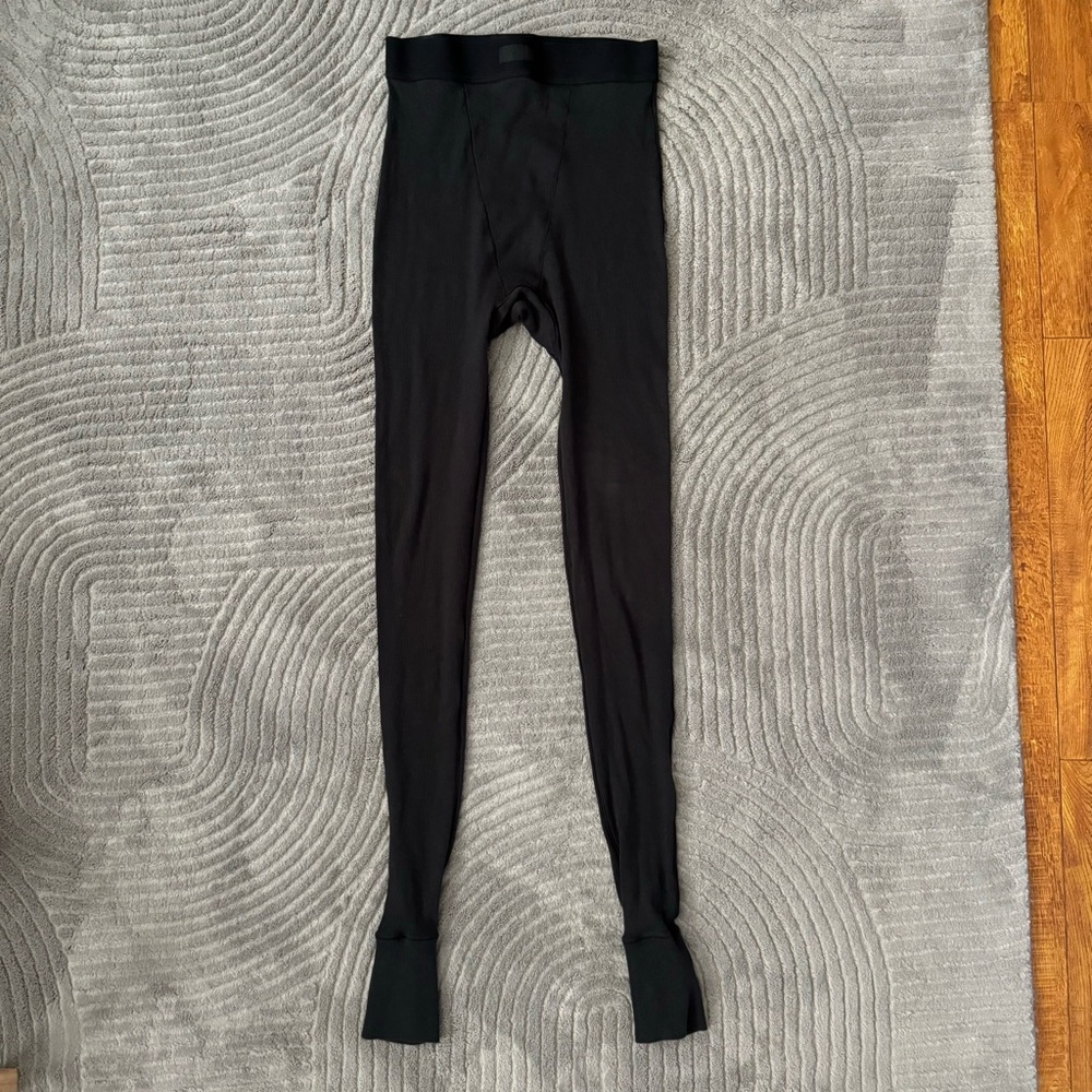 SKIMS cotton ribbed black legging